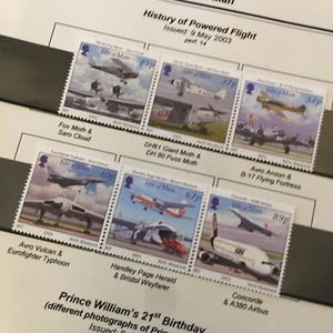 Isle Of Man Stamps Mint MNH 2003 History of Powered Flight Mint MNH see photo 2 - Picture 1 of 2