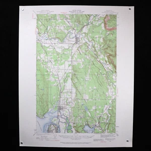 US Geological Survey Map Scale 1/62500 Topographic Sheet Marysville Arlington WA - Bild 1 von 8