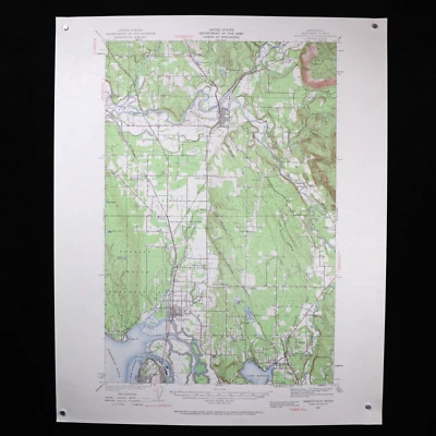 US Geological Survey Map Scale 1/62500 Topographic Sheet Marysville Arlington WA - Image 1 of 4