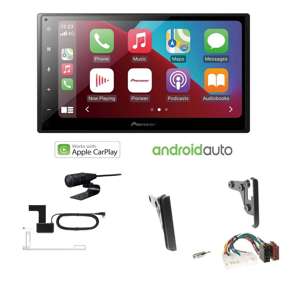Pioneer Autoradio Apple CarPlay Bluetooth für Toyota Celica 1999-2005 schwarz