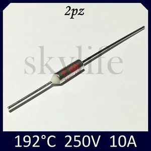 2pz Termofusibile 192° 250V 10A Fusibile termico protezione 192 °C - Foto 1 di 1