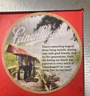 "JOIN US OUT HERE..". CHIPPEWA FALLS,WI.. 4 INCH ROUND BEER COASTER CANOE