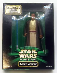 STAR WARS POTERE della FORZA ~ Mace Windu Episodio 1 Anteprima Sneak Nuovo con scatola - Foto 1 di 2