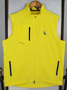 ZERO RESTRICTION x ROLLING GREEN Size Large Ultralight Vest Full Zip Yellow - Picture 1 of 18
