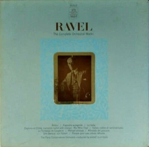ANGEL D 3636 *BLUE/SILVER* RAVEL COMPLETE ORCHESTRAL MUSIC *ANDRE CLUYTENS NM/NM - Picture 1 of 4