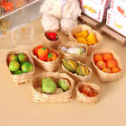 1:12 Dollhouse Mini Bamboo Basket Storage Basket Food Basket Kitchen Decor  FT