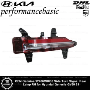 OEM Genuine 92406CU000 Side Turn Signal Rear Lamp RH for Hyundai Genesis GV60 21 - Picture 1 of 2