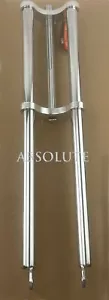 CHROME TRIPLE TREE CHOPPER BICYCLE FORK 1"THREADED LOWRIDER VINTAGE CRUISER BIKE - Picture 1 of 3