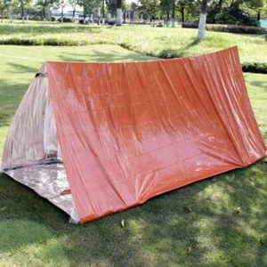 Outdoor Emergency Camping Tent Blanket Sleeping Bag Survival Reflective Shelter - Picture 1 of 15