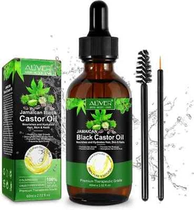 Olio di Ricino Castor Oil Pressato A Freddo 100% Naturale Crescita Capelli peli - Foto 1 di 7
