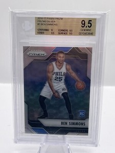 2016-17 Panini Prizm Silver Prizm #1 Ben Simmons Philadelphia 76ers BGS 9.5