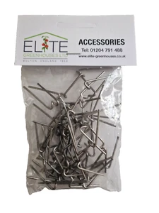 Elite Greenhouse Glass Glazing W Butterfly Clips. Stainless Steel x 30. Free P&P - Picture 1 of 16