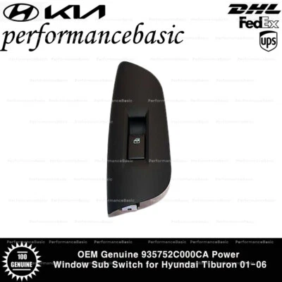 OEM Genuine 935752C000CA Power Window Sub Switch for Hyundai Tiburon 01-06 - Image 1 of 3