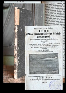 1834 Kometen Prophetie Apokalypse Fezer Wird mit dem Jahr 1836 - Picture 1 of 1