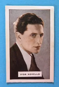 1934 AUSTRALIAN LICORICE "British Film Star" Card: IVOR NOVELLO - Bild 1 von 2