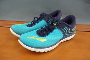 Brooks Pure Flow 6 Womens Size 9.5 Blue Mesh Lace Up Low Top Road Running Shoes - Picture 1 of 11