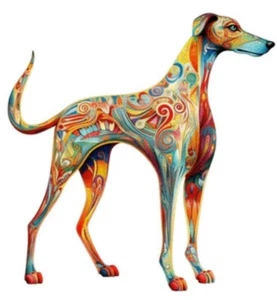 GREYHOUND CROSS STITCH CHART - Picture 1 of 2