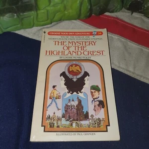 Vintage Choose Your Own Adventure MYSTERY OF THE HIGHLAND CREST Game Book - Picture 1 of 7