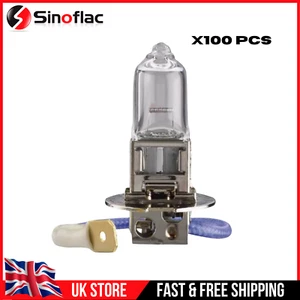 Job Lot 100x H3 Headlight Bulbs – 12V 55W Clear – Halogen Car Light Lamps - Picture 1 of 6
