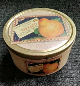 Vtg H.K & F.B Thurber Co New York Round Tin Storage Fruit Farmhouse Cottage - Picture 1 of 14