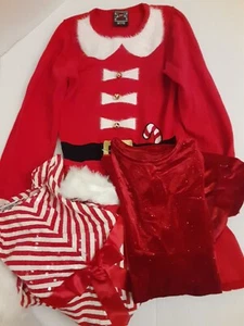 3 Girls Size 7 Christmas Dresses - Picture 1 of 13