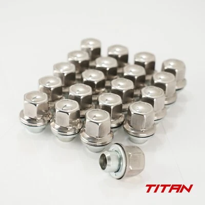 20 X OE fit 1/2 UNF Flat Seat Wheel Nuts Fit Jaguar XK8 XKR O.E Genuine Alloys - Image 1 of 3