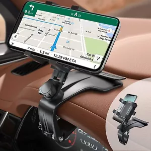 360°-Clamp Dashboard Mobile In-Car Phone Holder Mount Stand Cradle GPS Universal - Picture 1 of 11