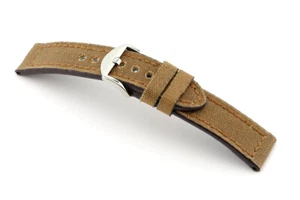 Di-Vo Manufaktur Cuero Lona Correa de Reloj Mansfield Cosida a Mano Miel 22 mm - Imagen 1 de 1