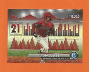 Bowman 2024 cromo scout top 100 refractor druw jones #BTP-21 DIAMONDBACKS - Imagen 1 de 2