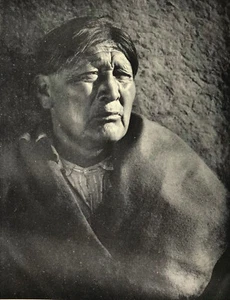 Llamativo retrato de nativos americanos 1950 por Helen C Manzer 1890-1982 - Imagen 1 de 2