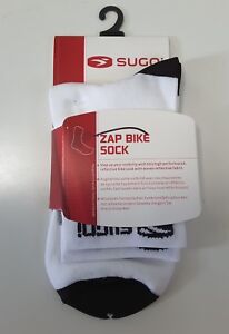 Sugoi Zap Bike Socks White/Black Multiple Sizes