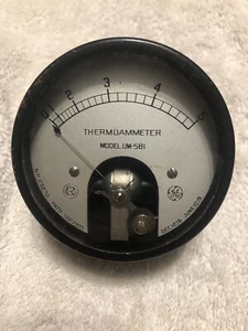GE General Electric Thermoammeter 0-5 Model UM-581 Meter Gauge(Tray 6-7) - Picture 1 of 4