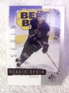 2001 Upper Deck SP Authentic Hockey Henrik Sedin #86. - Picture 1 of 4