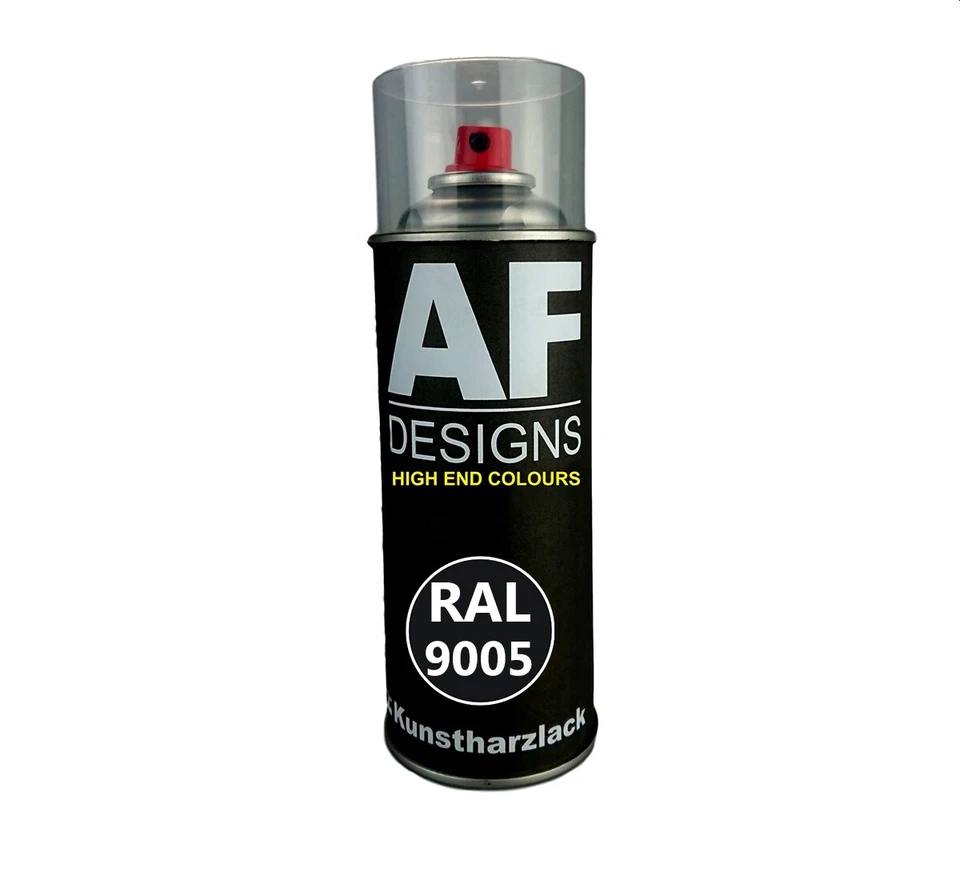 ALEX FLITTNER DESIGNS RAL9005 TIEFSCHWARZ Kunstharz Lackspray Buntlack Spraydose seidenmatt