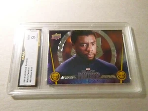 BLACK PANTHER 2018 UPPER DECK BLACK PANTHER SILVER FOIL # 55 GRADED 9 L@@@K - Picture 1 of 2