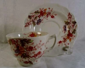 Ridgway English Garden Cup & Saucer - Picture 1 of 4