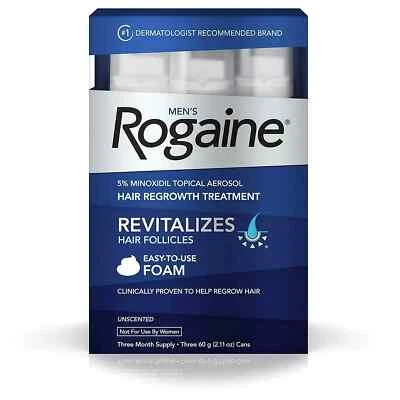 US Rogaine Foam Hair Loss & Regrowth Treatment 5% Minoxidil 1-4 months supply - Image 1 of 4