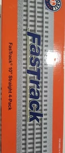 Lionel FasTrack 10" Straight 4-Pack - Picture 1 of 2