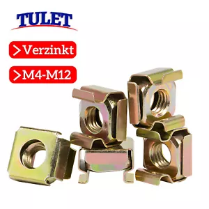 Dadi gabbia M4 M5 M6 M8 M10 M12 acciaio zincato per guida rack dado gabbia - Foto 1 di 10