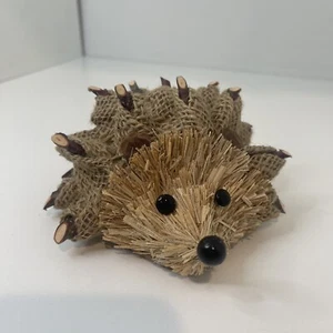 Hedgehog Sticks and Frabric Critter Rustic Shabby Primitive Shelf Sitter Decor - Picture 1 of 8