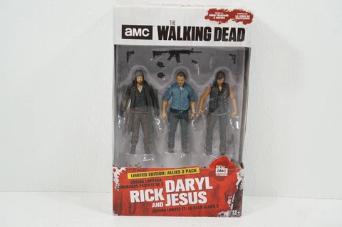 McFarlane Walking Dead Allies 3 Pack Rick Daryl Jesus Figure Pack Of 3 Cover