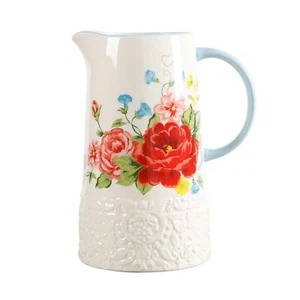 Pioneer Women Sweet Rose 2.1qt. Ceramic Pitcher - Picture 1 of 11