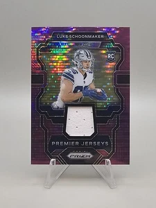 2023 Panini Prizm - Premier Jerseys Purple Pulsar Prizm #PJ-LS Luke Schoonmaker - Picture 1 of 2