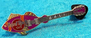 BALI INDONESIA PURPLE & ORANGE FISH GUITAR SERIES 2000 Hard Rock Cafe PIN - Picture 1 of 1