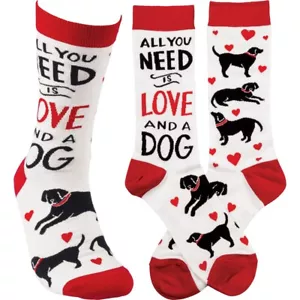 All You Need Is Love And A Dog Unisex lustige Socken - Bild 1 von 4