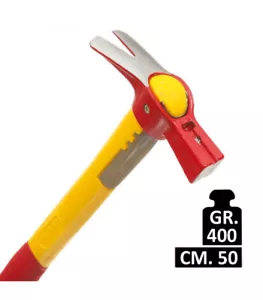 Mass martello da carpentiere 400FC gr.400 manico fibra cm50 martello carpentiere - Bild 1 von 1