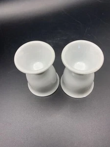 Vintage White Porcelain Set of 2!Double Egg Cups Excellent Condition - Picture 1 of 4