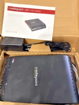 Cradlepoint MBR1400 5-Port Wireless 4g lte modem w/ Antennas *FREE SHIP* - Image 1 of 4