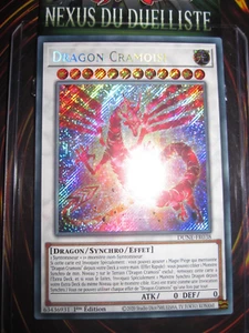 YU-GI-OH! SE SECRET RARE DRAGON CRAMOISI DUNE-FR038 NEUF EDITION 1 FRANCAIS - Picture 1 of 2