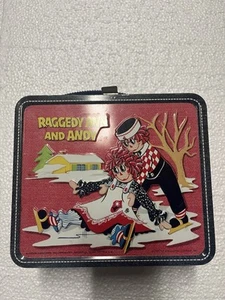 Vintage RAGGEDY ANN AND ANDY METAL Lunch Box ALADDIN 1973 Nice! - Picture 1 of 7